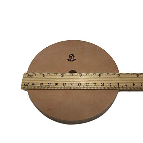 TAMROD HOLDINGS LLC 5" (1/2" Width) Leather Honing Wheel - Fits 1/2" Arbor - Buffing Compound Included - Image 3