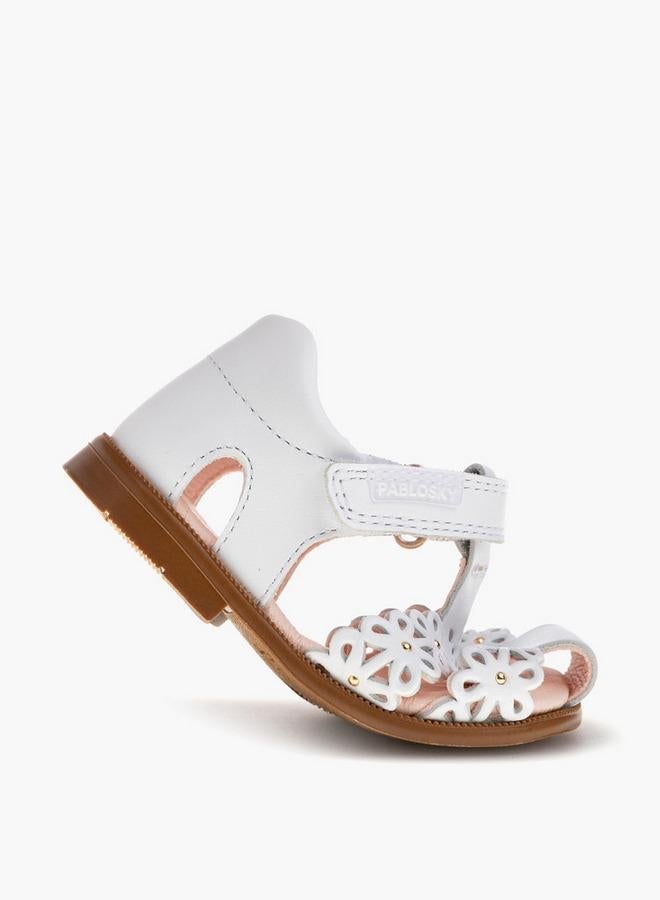 Pablosky Girls' Strap Sandals with Hook and Loop Closure - Image 5