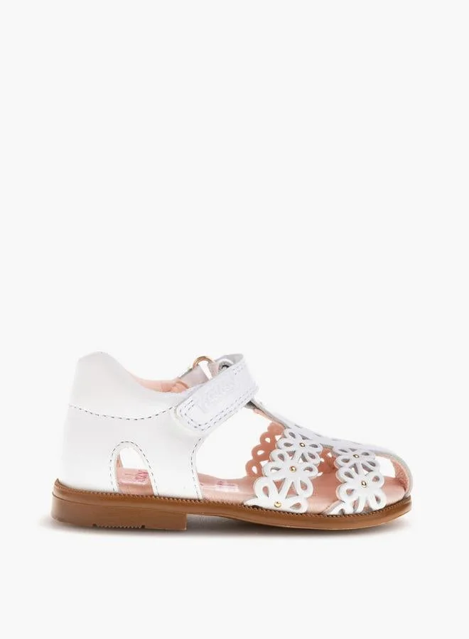 بابلوسكي Girls' Strap Sandals with Hook and Loop Closure