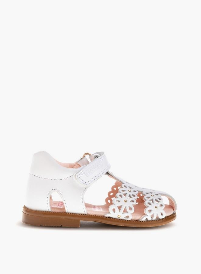 Pablosky Girls' Strap Sandals with Hook and Loop Closure - Image 1
