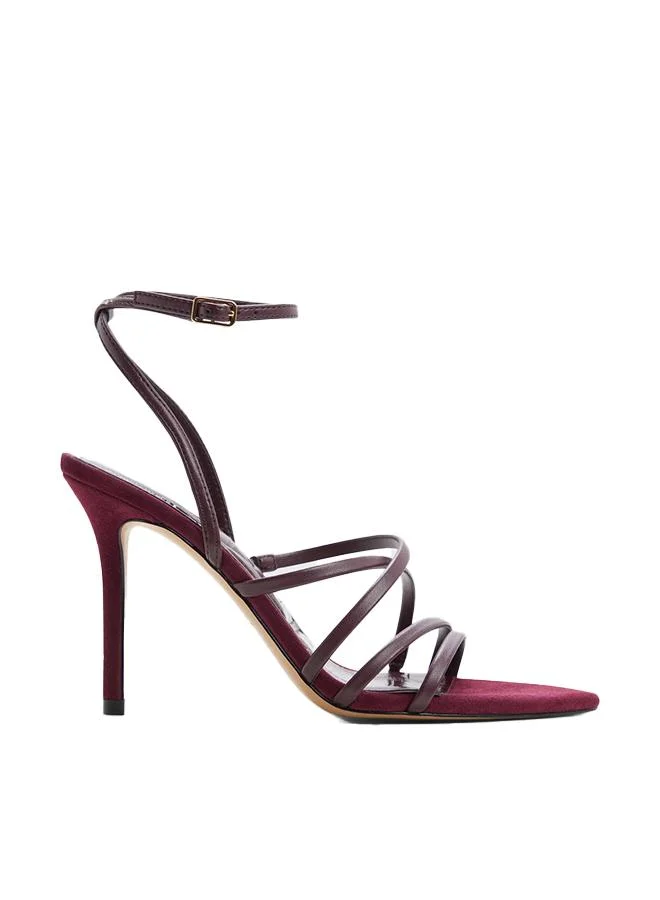 Solania Ladies Red Heeled Sandals