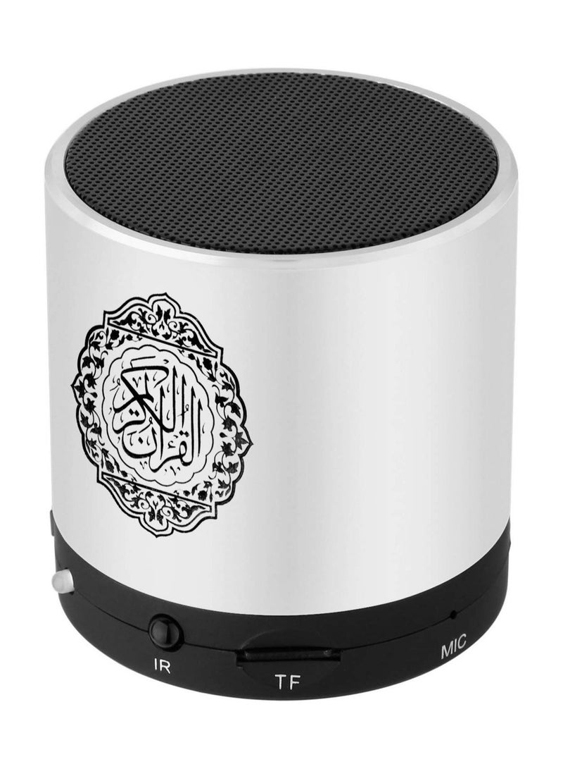 Portable Bluetooth  Quran Speaker  silver with Remote - Image 1