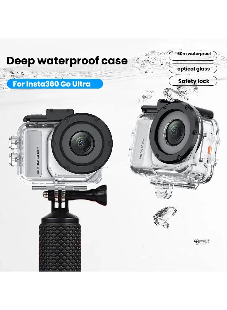 general Insta360 GO Ultra Waterproof Case - Action Camera Diving Protective Cover Underwater 45M Shooting Scratch-Resistant and Shockproof Accessory - Image 2