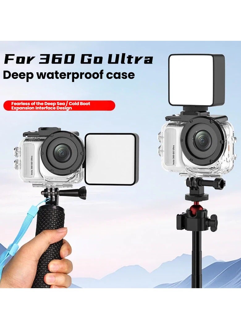 general Insta360 GO Ultra Waterproof Case - Action Camera Diving Protective Cover Underwater 45M Shooting Scratch-Resistant and Shockproof Accessory - Image 3
