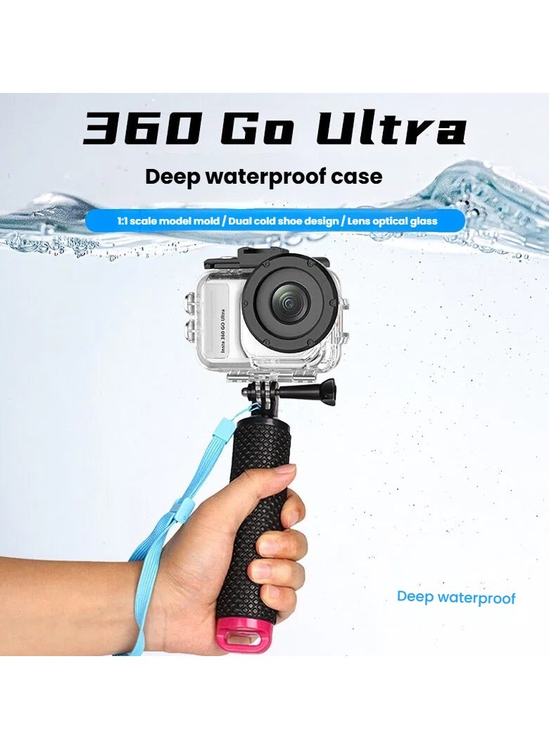 general Insta360 GO Ultra Waterproof Case - Action Camera Diving Protective Cover Underwater 45M Shooting Scratch-Resistant and Shockproof Accessory - Image 4