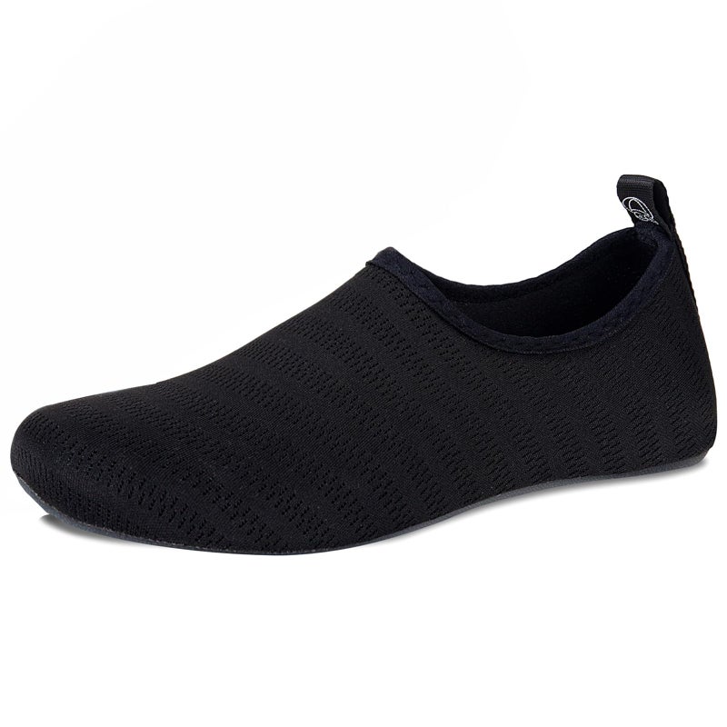 WateLves Water Shoes for Womens Mens Barefoot Quick-Dry Aqua Socks for Beach Swim Surf Yoga Exercise Camping Must Haves (LXY.Black, 38/39) - Image 1