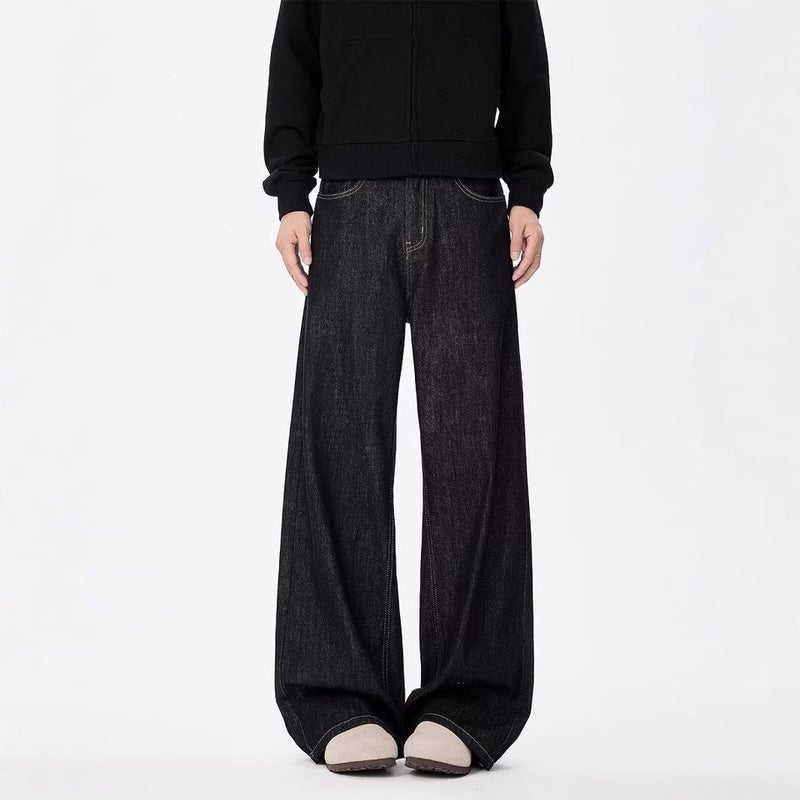 Unisex Classic Denim Jeans Loose Fit Daily Outdoor Wear - Image 4