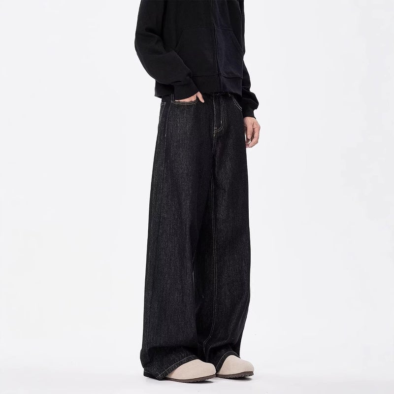 Unisex Classic Denim Jeans Loose Fit Daily Outdoor Wear - Image 5