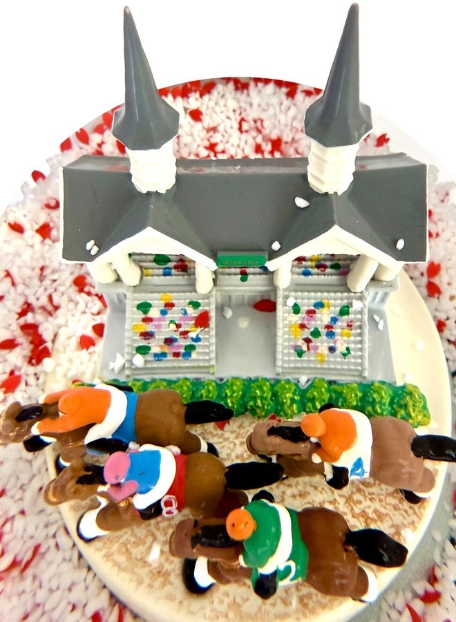 Tree Buddees x Kentucky Derby Snow Globe with Snow & Rose Petals - Official Limited Edition Churchill Downs Decoration Horse Racing Collectible - Image 4