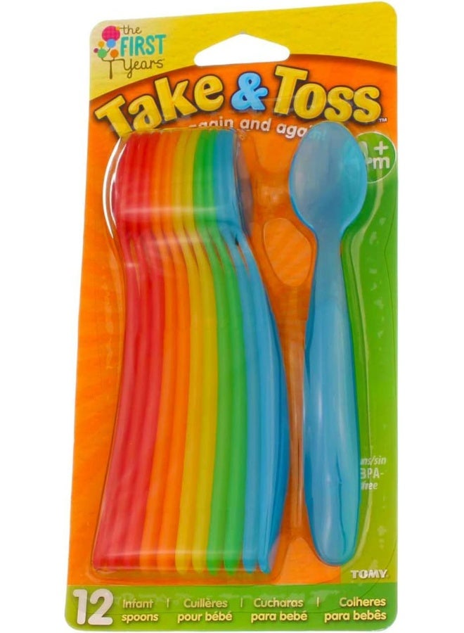 the FIRST years First Years Take & Toss Infant Spoons 12ct - Image 2