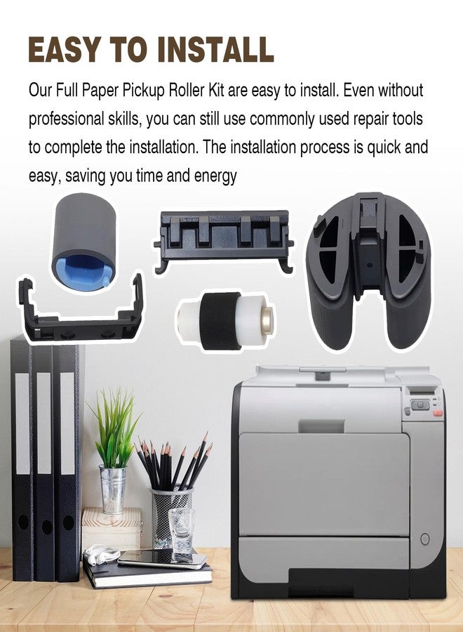 wfsulee Full Paper Pickup Roller Kit Compatible with HP Printer CP2025 CP1210 CP1215 CP1515 CP1525 CP1518 CM2320 M451DN M475 M476 - Image 3