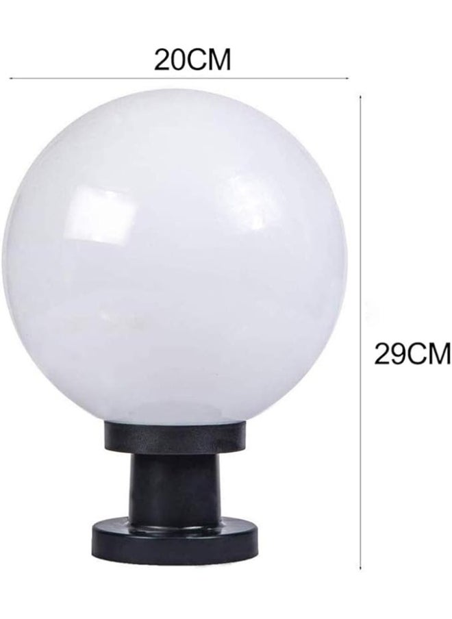 SUN SHINE White Round Ball Post Lights  - Image 3