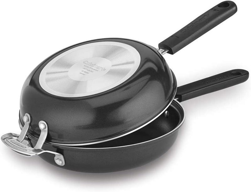 FP2-24BK 10-inch Nonstick Set Frittata Non-Stick Sauce Pan, Black/Stainless Steel