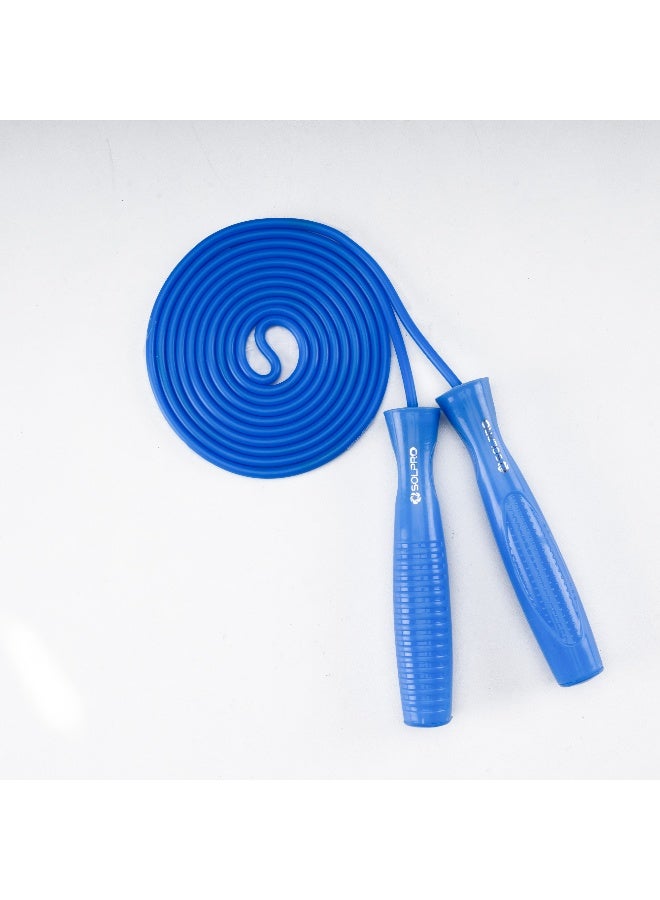 SOLPRO SKR064 Jump Rope for Men, Women & Athletes|Lightweight, Adjustable Length, TangleFree|NonSlip Handles, Durable Design|Ideal for Speed Training, Cardio, Agility, Fitness & Gym Workouts (Blue) - Image 1