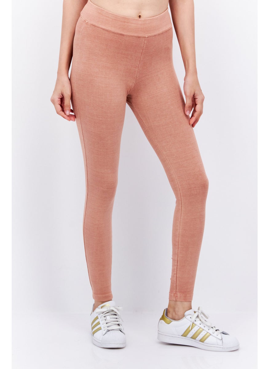 Reebok Women Sportswear Fit Training Leggings, Light Brown  - Image 1