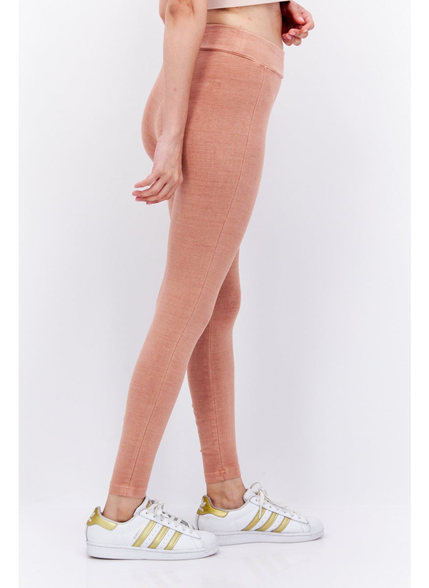Reebok Women Sportswear Fit Training Leggings, Light Brown  - Image 2