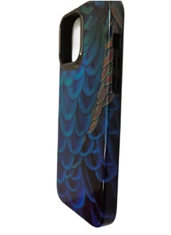 Kajsa Kajsa Shield Plus Collection Wild Series Back Cover for iPhone 13 Peacock  Blue  - Image 2