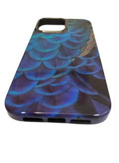 Kajsa Kajsa Shield Plus Collection Wild Series Back Cover for iPhone 13 Peacock  Blue  - Image 4
