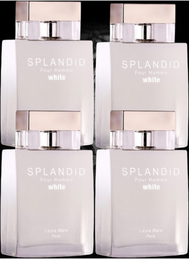 Laura Mars - 4 Pieces Splandid White Perfume 100ml EDP - Image 1