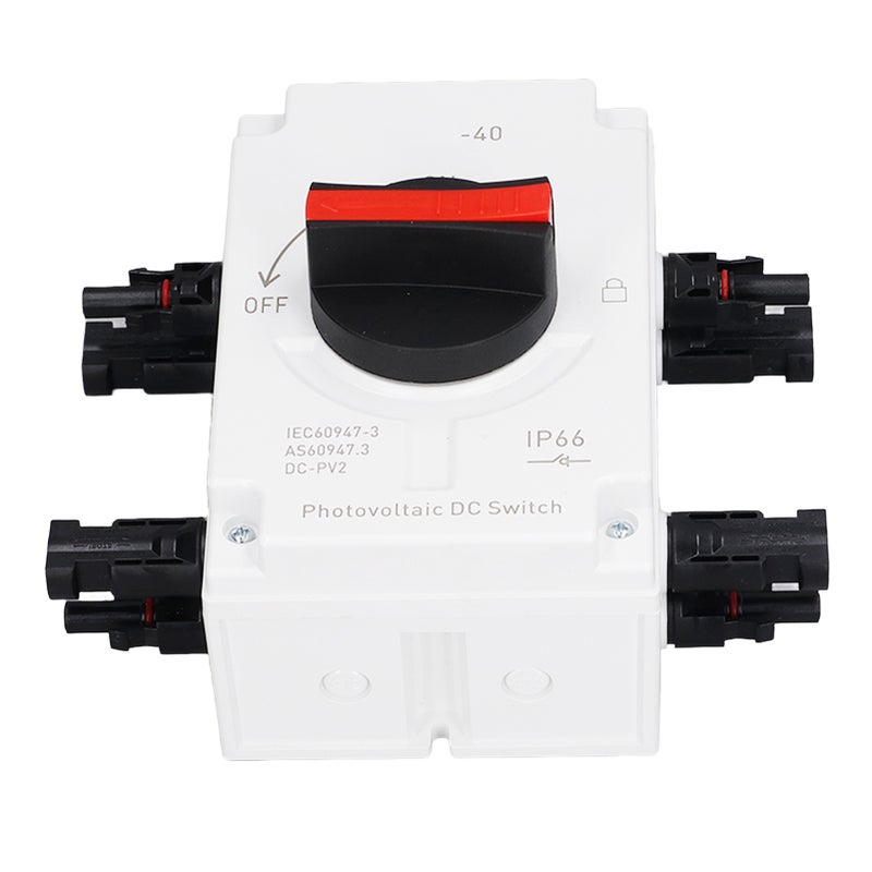 DC1200V 32A 4P PV DC Isolation Switch 2 in 2 Out IP66 Waterproof Solar Sink Load Switching Transfer Switch - Image 2