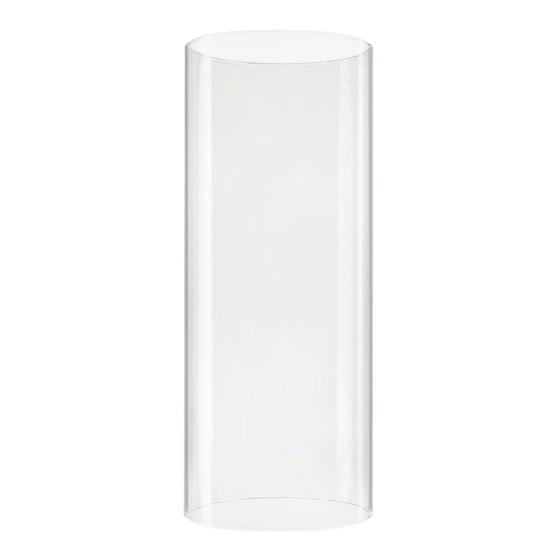 CYS EXCEL D4 H95 Glass Open Ended Hurricane Candleholder Bottomless Cylinder Sleeve Clear Chimney Shade Tube Cover 1 Piece