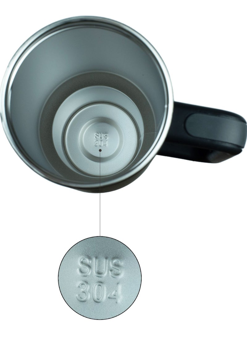 1.2L Vacuum Insulated Stainless Steel Tumbler – Large Thermal Travel Mug with Leak-Proof Lid, Foldable Straw, Non-Slip Handle, Hot & Cold Drink Cup for Coffee, Tea, Water (Lake Blue) - Image 4