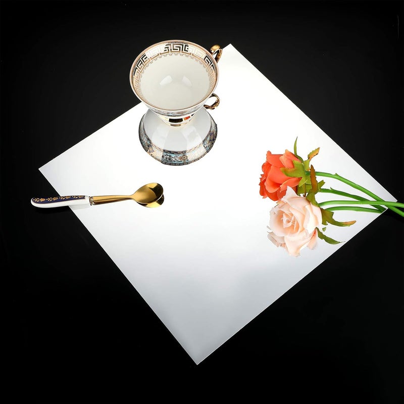 klarako Flexible Mirror Sheets Self Adhesive Non Glass Mirror Tiles Mirror Stickers for Home Wall Decor (30 Pieces, 12 x 12 Inches) - Image 2