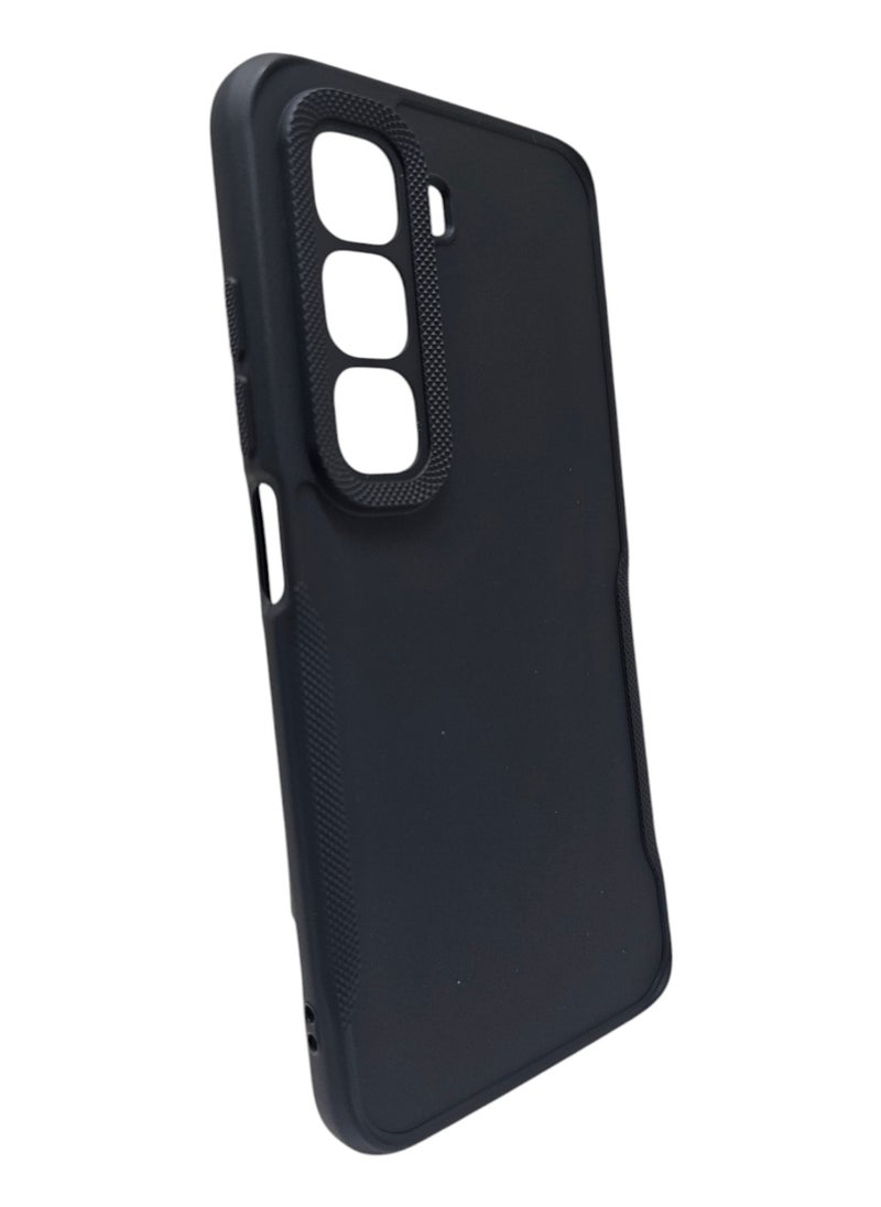 Generic Silicone Back Cover For Infinix Hot 50 - Black  - Image 2