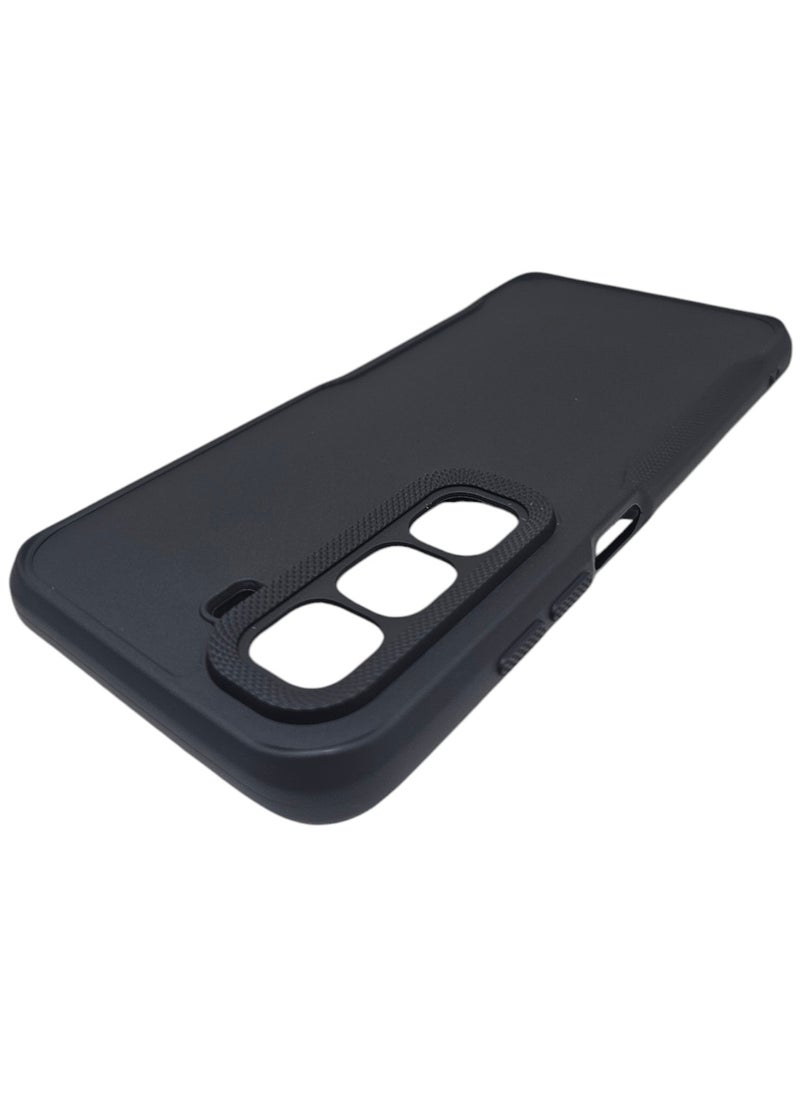 Generic Silicone Back Cover For Infinix Hot 50 - Black  - Image 4