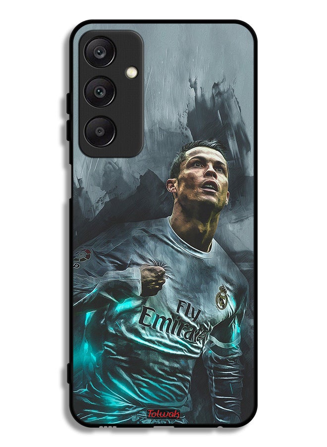 Tolwak Samsung Galaxy A25 5G Protective Case Cover Cristiano Ronaldo Art - Image 1