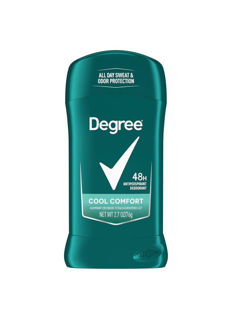 Degree Degree Men Antiperspirant Deodorant Stick Cool Comfort 48 Hour Protection Non Irritating 2.7 oz 