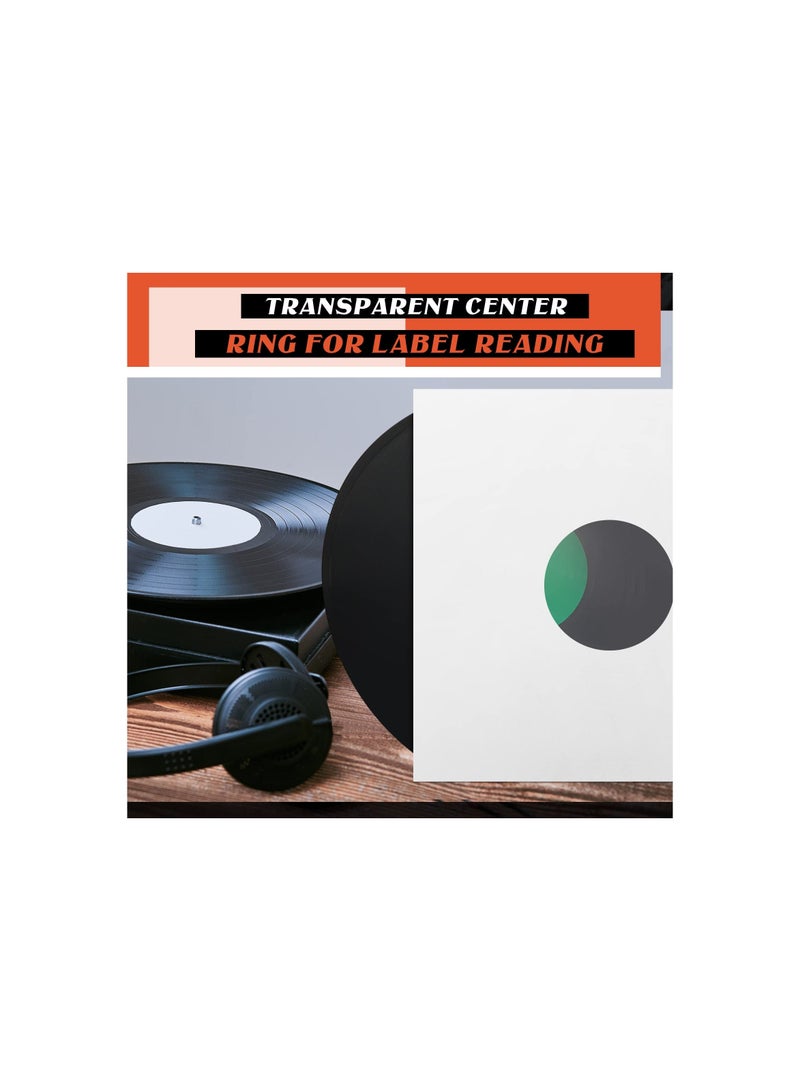 Record Sleeves, 40 Pcs 12 Inch Vinyl Record Sleeves Blank Album Jackets Paper Poly Inner Sleeves Square Blank Record Jacket Covers for Album Vinyl Records Collections Storage Decorations (White) - Image 5