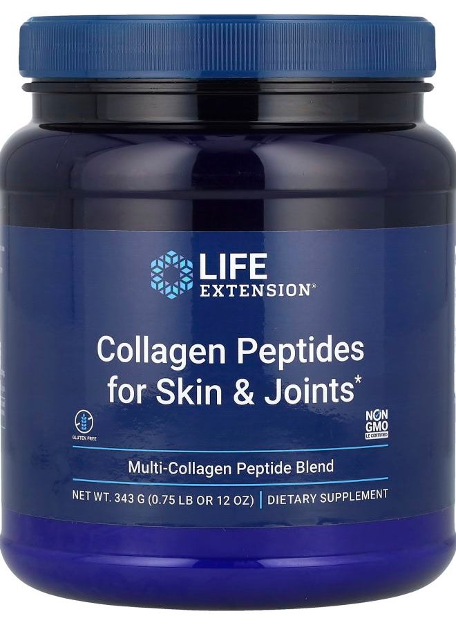 Life Extension Collagen Peptides For Skin & Joints 12 oz (343 g) 
