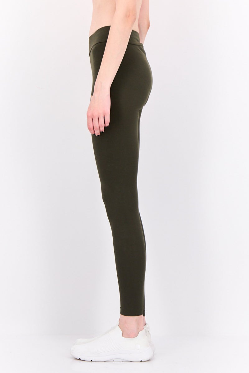 PUMA Women Tight Fit Training Tights, Dark Olive - Image 2