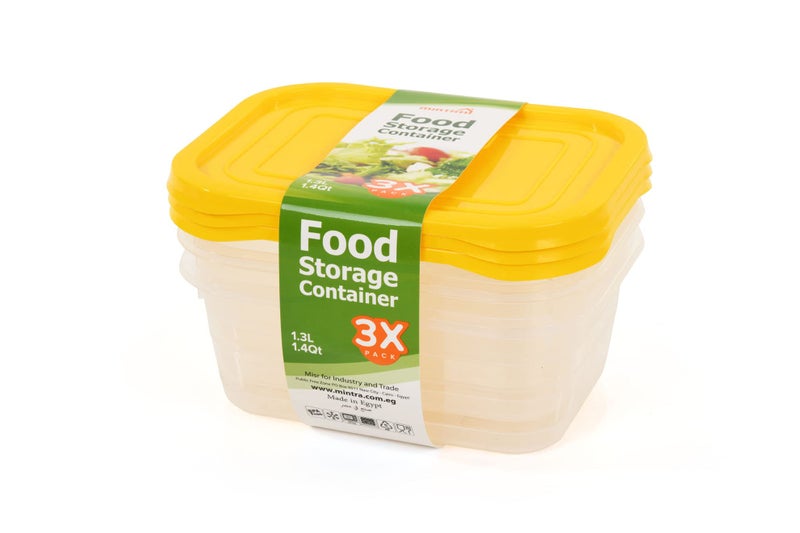 Genaric Mintra Food Container 1.3L (3/pack)