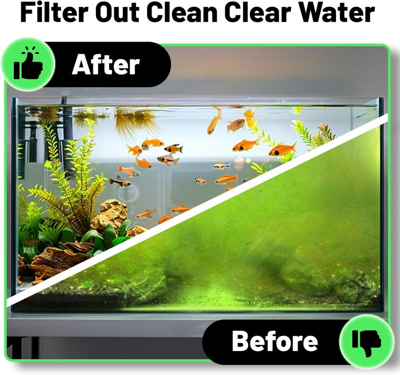 Hygger Aquarium Filter Media Pad Micro Fine Multi-Layer Fish Tank Filter Floss Water Polishing Filter Pad Sump Canister Filter Media Roll Cut to Size 12"x 68" - Image 5