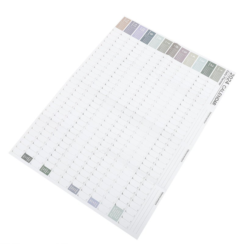 2024 Yearly Wall Calendar Planner Creative For Home Office Scheduling Agenda Planning - Image 2