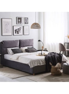 A to Z Furniture Batilly Bed 120x200cm Twin size Bed in Dark Grey Color  - Image 3