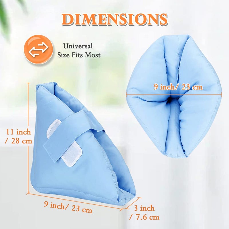 KAVIL Heel Protectors Cushion Pain Relief Foot Pillow for Pressure Sores Foot Support Boot Surgery Recovery Supplies for Elderly Bedridden Pressure Ulcer Cushion Ankle Pillow for Bed, Wheelchairs (1 Pair) - Image 2
