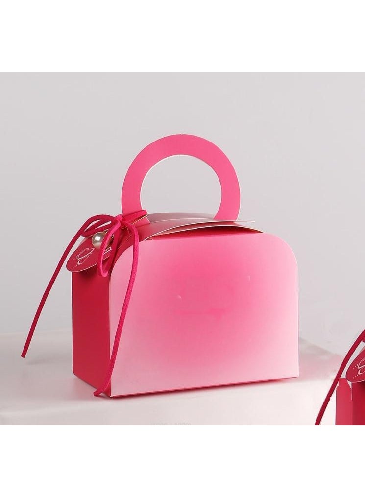 فور يو صناديق هدايا، حلوى حفلات الزفاف، سهلة الطي، اصنعها بنفسك مع فراشات، حفلات استقبال المولود الجديد، هدايا الكوكيز مع شرائط، صندوق شوكولاتة لطيف، 10 عبوات - Image 3