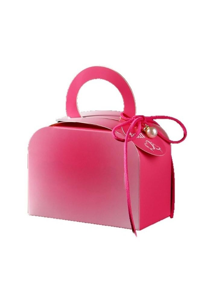 فور يو صناديق هدايا، حلوى حفلات الزفاف، سهلة الطي، اصنعها بنفسك مع فراشات، حفلات استقبال المولود الجديد، هدايا الكوكيز مع شرائط، صندوق شوكولاتة لطيف، 10 عبوات - Image 2