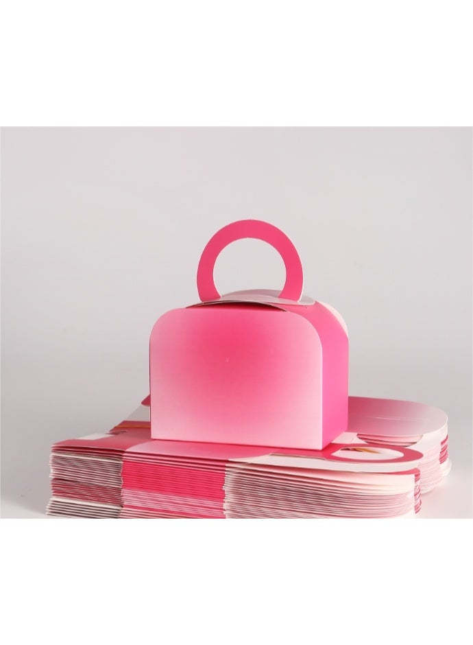 فور يو صناديق هدايا، حلوى حفلات الزفاف، سهلة الطي، اصنعها بنفسك مع فراشات، حفلات استقبال المولود الجديد، هدايا الكوكيز مع شرائط، صندوق شوكولاتة لطيف، 10 عبوات - Image 4