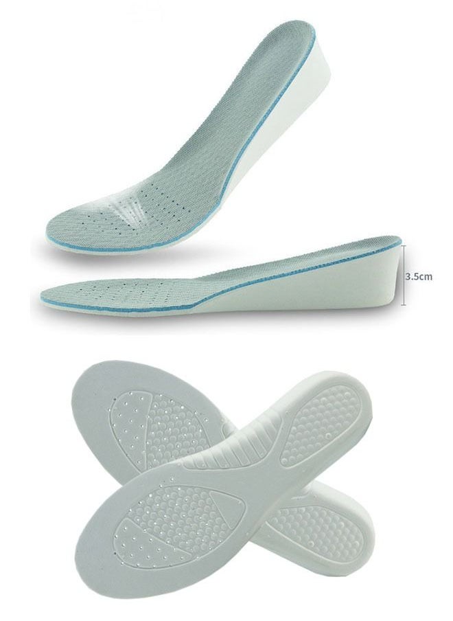 ZCM-HAPPY 2 Pairs Of Invisible Inner Heightening 3.5 cm Insoles With Multifunctional Shock Absorption Sweat Absorption And Breathability  - Image 1