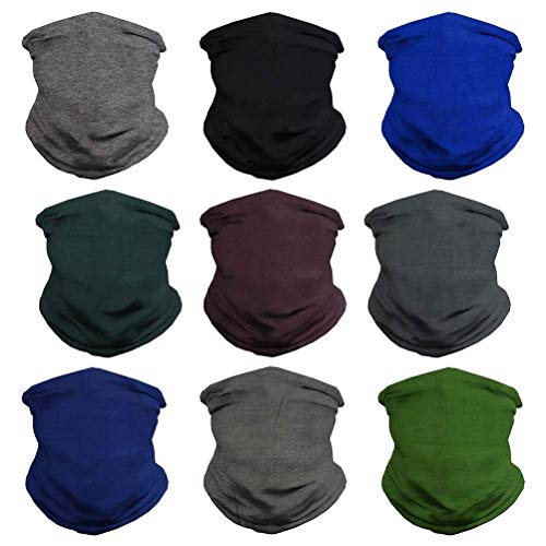 VCZUIUC Headwear Bandana Head Wrap Face Scarf Mask Neck Warmer Balaclava for Sports (One Size, LE-9) - Image 1