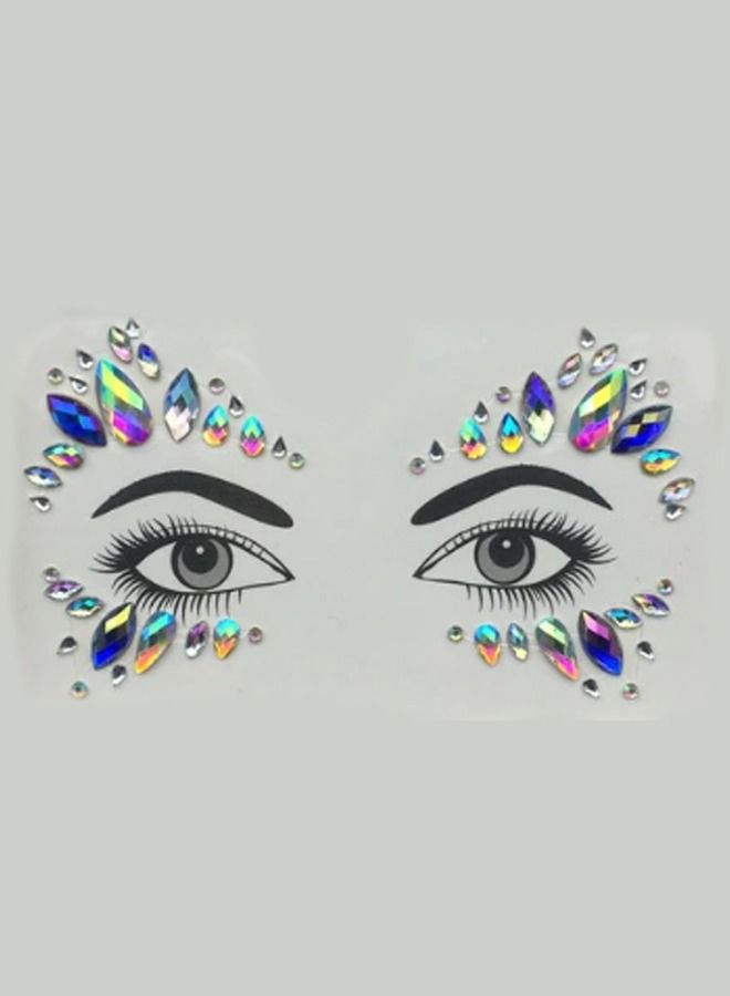 ملصقات تاتو كريستاليه للوجه - Image 1
