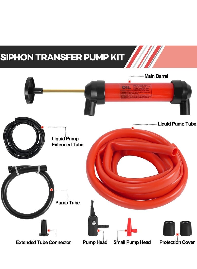 Generic Multi-Purpose Siphon Transfer Pump Kit, Gasoline Siphon Hose Pump, Fluid Extractor Siphon Transfer Pump, Suitable for Gasoline Liquid Oil Air and Automotive  - Image 2