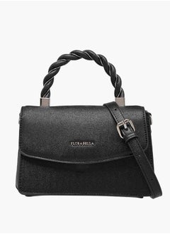 Flora Bella By Shoexpress Women's Textured Satchel Bag with Handle and Chain Strap  - Image 1