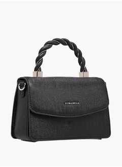 Flora Bella By Shoexpress Women's Textured Satchel Bag with Handle and Chain Strap  - Image 3