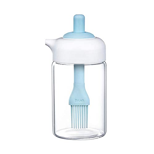 STARKENDY Oil Dispenser with Brush Jar Bottle | Silicone Oil Brush | Wide Opening Oil Bottle | 230 ml Oil Container for Cooking, Baking, BBQ, Marinating (Pack Of 1) - Image 1