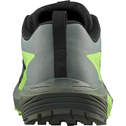 Salomon Men’s Sense Ride 5 Trail Running Shoes - Black/Laurel Wreath/Green Gecko - 10.5 - Image 4